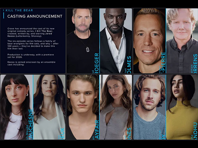 The cast and characters of I Kill The Bear, Crave Media's new Comedy Show in 2026